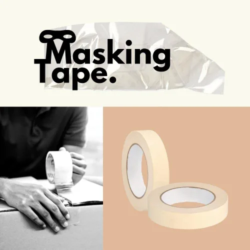 Miniatura 2 de PackagingSuppliesByMail PSBM - Cinta adhesiva, 1 pulgada x 60 yardas, paquete de 36, diseño fácil de rasgar para pintura, artes y manualidades