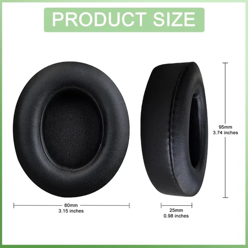 Miniatura 2 de Almohadillas de repuesto para auriculares Beats Studio 2 y Studio 3 con cable e inalámbricos, almohadillas con piel proteica más suave, espuma