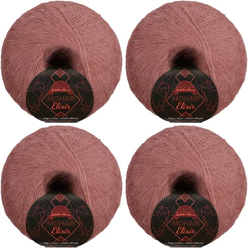 Miniatura 126 de JubileeYarn Mohair Elixir Yarn - 50g/Skein Baby Wool Blend - Cosmopolitan - 1 Skein