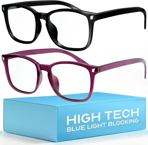 Miniatura 29 de Livho Gafas de Luz Azul de Alta Tecnología - Gafas de Computadora con Bloqueo Avanzado de Luz Azul - Fatiga por Pantalla y Protección UV