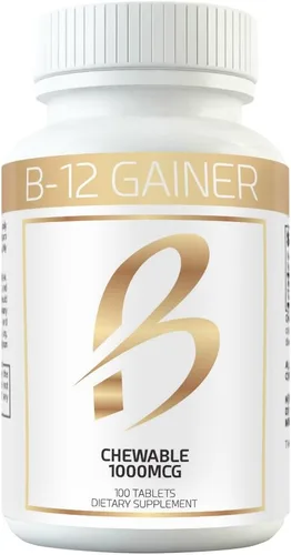 El ganador de peso B-12 masticable absorbe más rápido que las píldoras de aumento de peso para un rápido aumento de peso masivo en hombres y mujeres