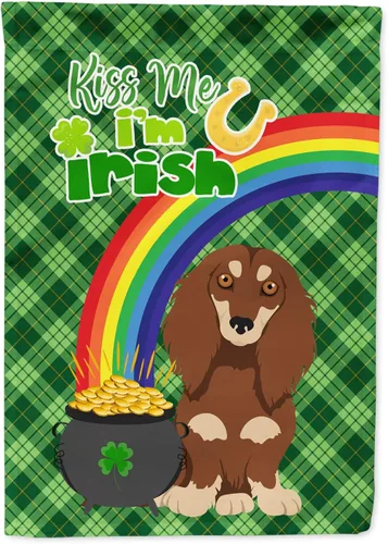 Miniatura 65 de Caroline's Treasures WDK4731GF - Bandera decorativa para jardín del día de San Patricio, color negro y tostado, Airedale Terrier, para jardín