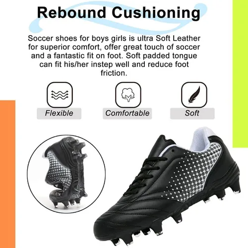 Miniatura 5 de Zapatos de fútbol para niños y niñas, zapatos de fútbol para niños y niñas, atléticos, para exteriores, zapatos de fútbol para jóvenes, zapatos