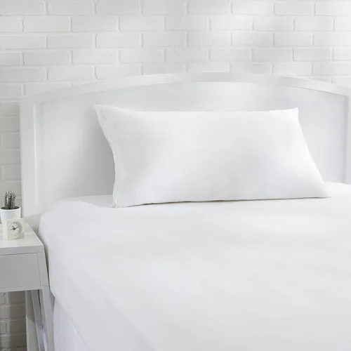 Miniatura 10 de Amazon Basics Protector de almohada hipoalergénico 100% algodón estándar transpirable con cremallera, lavable a máquina, blanco, 27 x 21 pulgadas