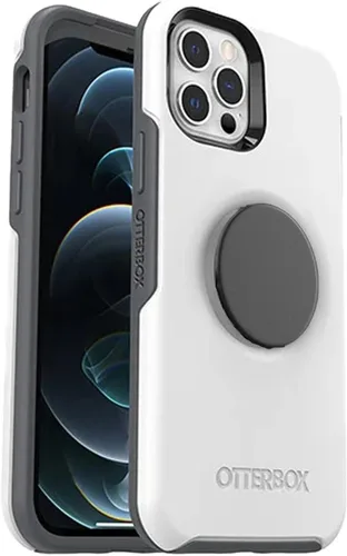 Miniatura 7 de OtterBox + Funda Pop Symmetry Series para iPhone 12 y iPhone 12 Pro (solamente) - Embalaje no minorista - Berry Flow