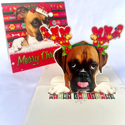 Miniatura 13 de Tarjeta de cumpleaños de perro Beagle 3D emergente – Felicitación de feliz cumpleaños para los amantes de los perros – Tarjeta desplegable