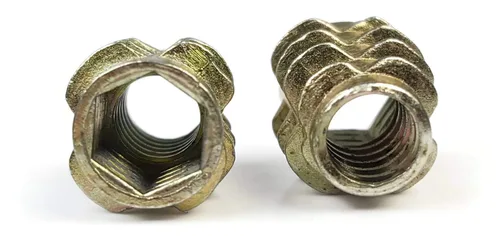 Miniatura 3 de Insertos roscados - Cabeza empotrada - Unidad hexagonal - Aleación de zinc 1/4"-20 x 0.787" Cantidad 100