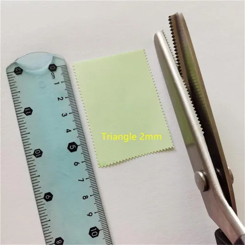 Miniatura 2 de Tijeras de coser de acero inoxidable, cuchillas dentadas y festoneadas, 11 tamaños de 0.08 a 0.70 pulgadas, herramienta de corte profesional