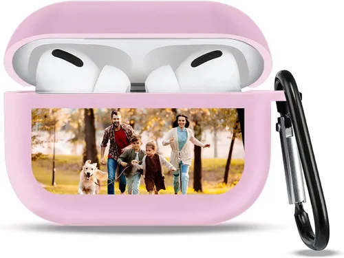 Miniatura 7 de Funda personalizada compatible con AirPods 3 con llavero, personaliza tu foto, texto, nombre para hombres y mujeres
