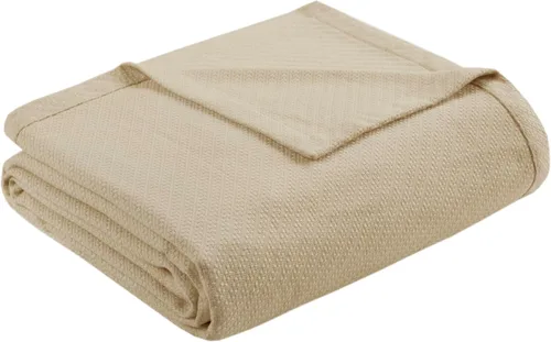 Miniatura 14 de Madison Park - Manta de lujo, suave, acogedora, 100% algodón hilado en anillo, para cama, o sofá