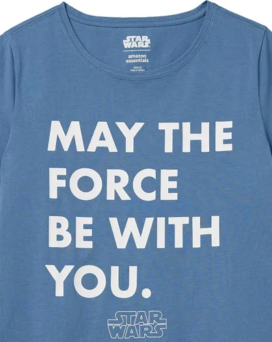 Miniatura 9 de Tienda Essentials Disney Marvel Star Wars Camisetas de manga corta con cuello redondo para mujer, paquete de 2