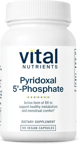 Vital Nutrients - Pyridoxal-5 Fosfato - Vitamina activada B6-90 Cápsulas Vegetarianas por Botella - 50 mg
