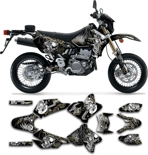 Miniatura 40 de Kit de calcomanías personalizadas para Suzuki DRZ400 E / DRZ400 Enduro / DRZ400E / DR-Z400E / DRZ400 EN 1999-2024, SZDRSE9919003-KO