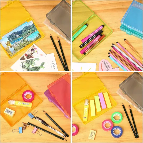 Miniatura 5 de Caja de almacenamiento de fotos de 4 x 6 pulgadas, 18 fundas interiores para fotos, organizador grande de fotos, sin ácidos, caja de almacenamiento