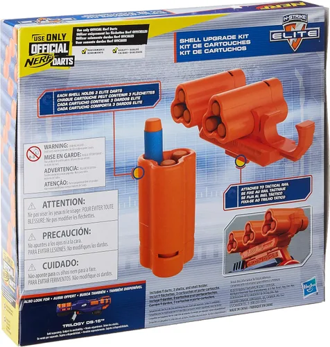 Miniatura 2 de NERF Kit de actualización: 3 carcasas, 9 dardos, soporte de carcasa