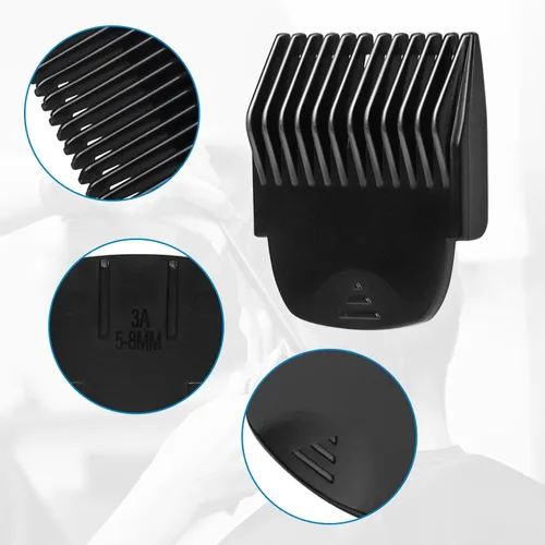 Miniatura 3 de CR8GR8 Peine Guía Profesional de Corte Compatible para Manscaped 4.0, Paquete de 4, 8 Longitudes de Corte de 1/8"-1/2" Pulgadas Compatible