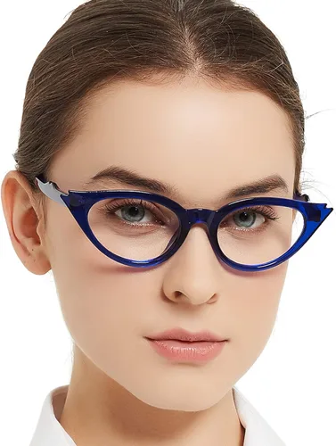 Miniatura 9 de OCCI CHIARI Lentes de lectura con diseño de ojo de gato para mujer, elegantes lentes de lectura 100 125 150 175 200 225 250 275 300 350 Negro