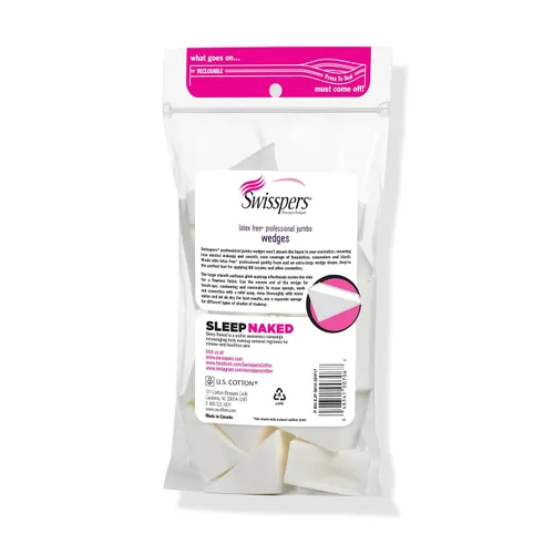 Miniatura 7 de Swisspers Cuñas cosméticas profesionales de primera calidad, sin látex, tamaño jumbo, bolsa de 16