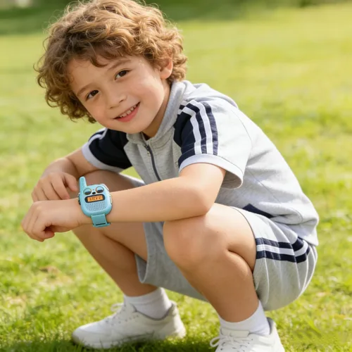 Miniatura 2 de Qniglo Walkie Talkies para niños recargables, paquete de 2 unidades, juguetes de regalo de Navidad y cumpleaños para niños de 3 a 12 años