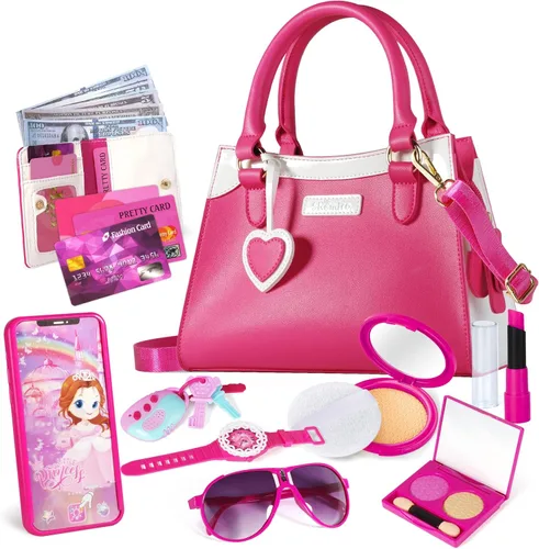 Miniatura 10 de Bolso de juego Shemira para niñas pequeñas, juguetes de princesa de simulación para niñas de 3, 4, 5, 6, 7, 8 años, regalo de Navidad y cumpleaños