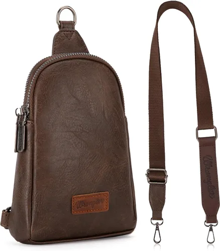 Miniatura 6 de Wrangler Bolso bandolera para mujer con correa desmontable, café (A-Coffee), Moda