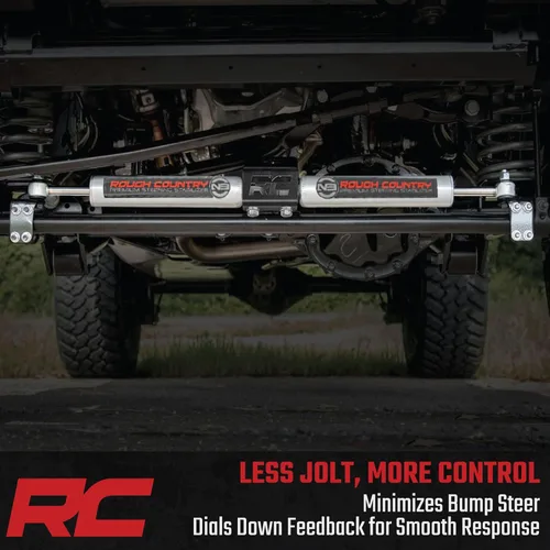 Miniatura 4 de Estabilizador de dirección dual Rough Country N3 para Ford Super Duty 2005-24 - 8749130