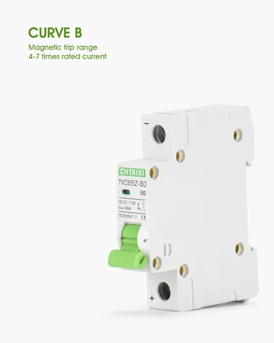 Miniatura 5 de Interruptor de circuito en miniatura DC de 12V-110V, protector de interruptor de batería de 6 amperios y 1 polo para sistema solar PV y RV, disparo