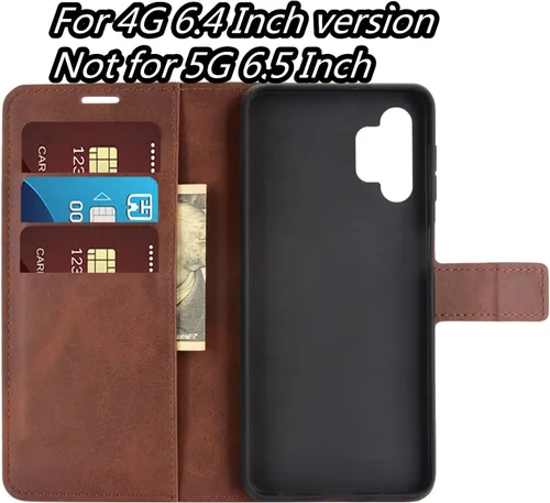 Miniatura 4 de Funda con tapa para Samsung A32 4G Wallet PU Funda protectora magnética para teléfono móvil Samsung Galaxy A32 LTE A325M 6.4 pulgadas Folio Book