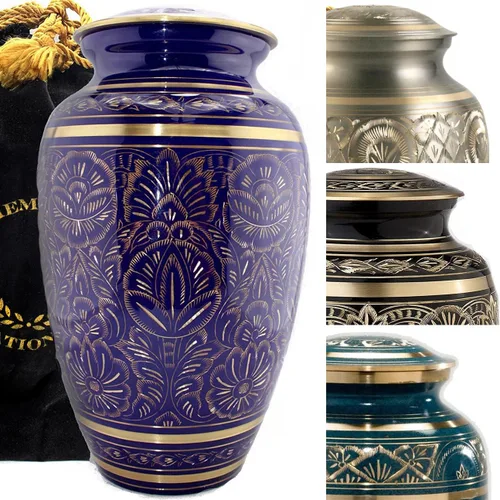 Miniatura 18 de Commemorative Cremation Urns for Human Ashes Adulto Hombre y Mujer – Urnas de cremación personalizadas decorativas bellamente hechas a mano