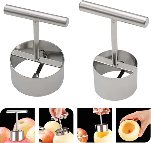 Herramienta de cocina separadora de núcleo de pera de manzana, removedor de núcleo de pera de manzana de acero inoxidable, removedor de picaduras de