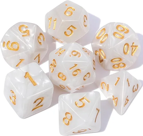 Miniatura 35 de CiaraQ DND - Juego de dados poliédricos con una bolsa de dados negra para juegos de mesa de rol D&D RPG MTG Rojo mezclado azul+purpurina