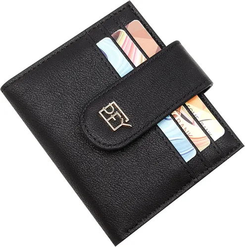 Miniatura 7 de Badiya Billeteras pequeñas para mujer billetera plegable multitarjetero delgado con cremallera Negro - Minimalista