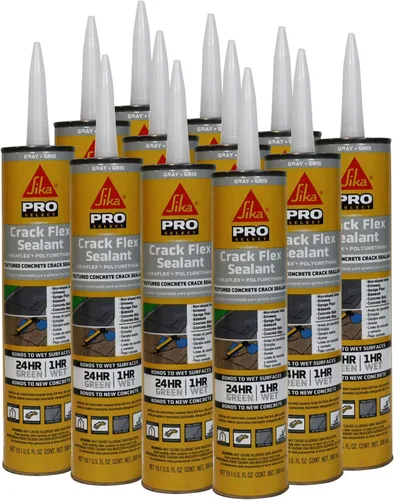 Miniatura 9 de SIKA Sikaflex - Sellador Crack Flex, gris, poliuretano texturizado de alto rendimiento, autonivelante, sellador impermeable para grietas