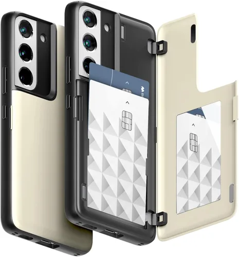Miniatura 15 de GOOSPERY Funda tipo cartera para Samsung Galaxy S22 Ultra, [tarjetero] parachoques magnético de puerta con cierre automático, cubierta protectora