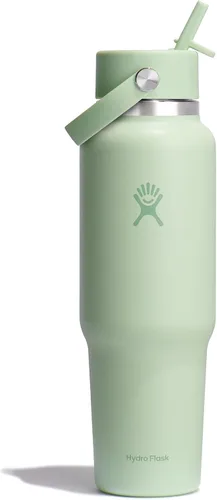 Miniatura 71 de Hydro Flask Botella de agua de viaje – Acero inoxidable aislado – Tapa ancha con pitillo, antiderrames, a prueba de fugas en 24 oz Trillium Pink