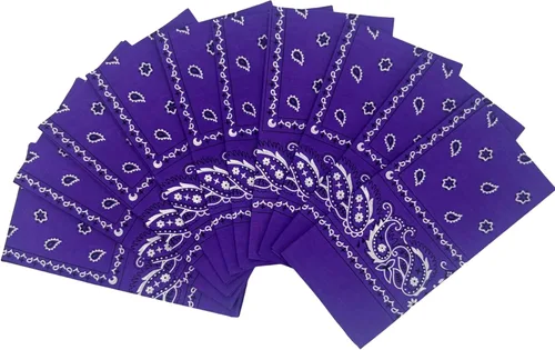 Miniatura 21 de Vamqor - Lote de 10 pañuelos finos de algodón 100 %