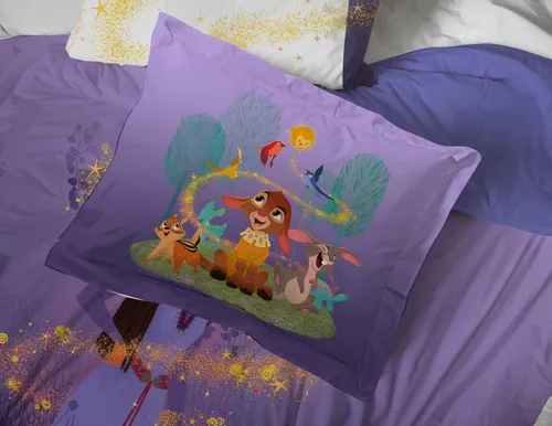 Miniatura 6 de Juego de edredón completo Disney Wish - Juego de cama de 7 piezas que incluye juego de sábanas y fundas para almohadas - Ropa de cama para niños