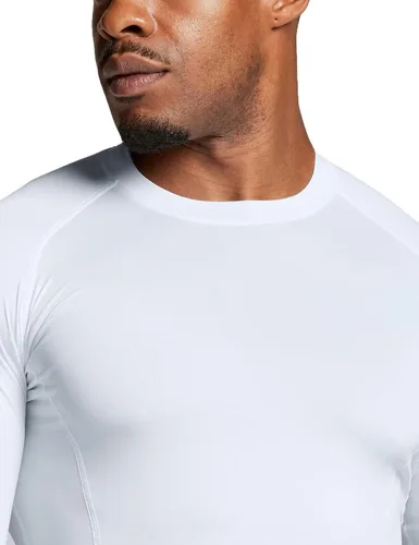 Miniatura 6 de ATHLIO - Paquete de 1 o 3 camisetas de compresión de manga larga con protección FPU 50 para hombre camiseta de protección para deportes acuáticos