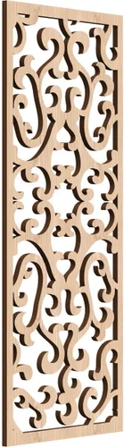 Miniatura 119 de Smithfield Paneles de pared decorativos de madera con calado, 13 3/8 pulgadas de ancho x 34 3/8 pulgadas de alto x 3/8 de alto, roble rojo rojo