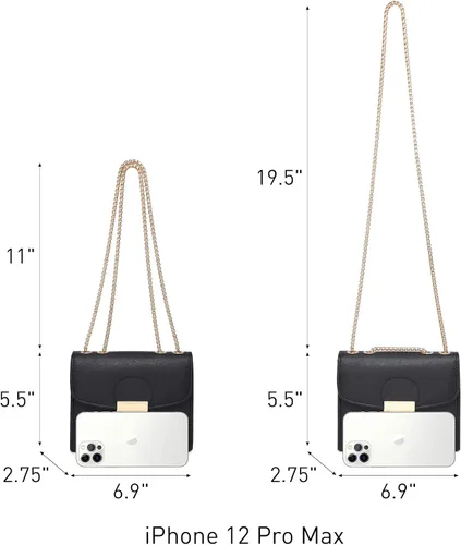 Miniatura 5 de Dasein Bolso cruzado pequeño para mujer, bolso de noche de diseñador, cartera clutch, bolso de mano para boda/baile de graduación/fiesta con doble