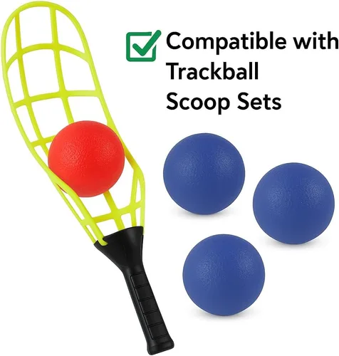 Miniatura 6 de Liberty Imports 6 piezas de repuesto para Trackball Sport Chuck and Catch Ball Lacrosse plástico bolas ligeras de juguete para juegos clásicos