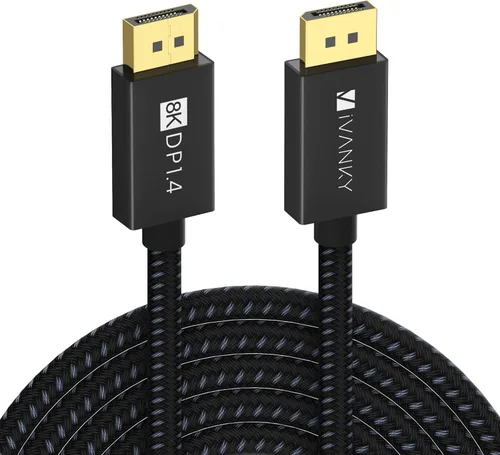 Miniatura 9 de IVANKY Cable DisplayPort 8K 1.4, cable DP certificado VESA de 6.6 pies (8K @60Hz, 4K @240Hz, 2K @240Hz) HBR3 compatible con 32.4 Gbps, HDR, HDCP