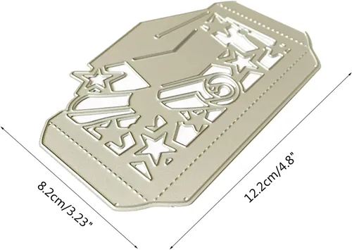 Miniatura 2 de Troqueles de metal para sombrero de graduación, troqueles de corte para hacer tarjetas, troqueles en relieve para álbumes de recortes, decoración