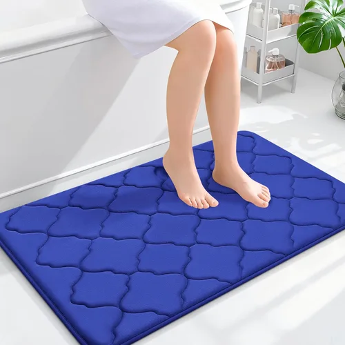 Miniatura 59 de OLANLY Alfombra de Baño de Espuma Viscoelástica de 24 x 16 pulgadas, Ultra Suave y Absorbente, Alfombras de Baño Antideslizantes, Cómodas, Lavables
