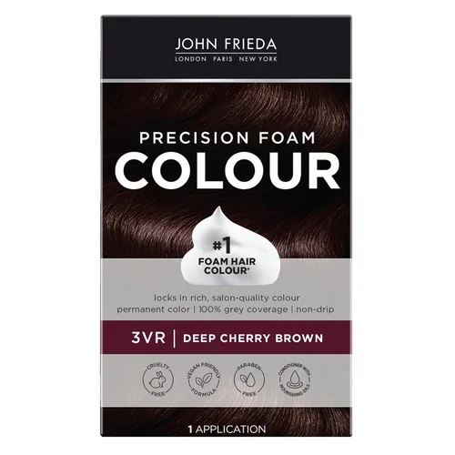 Miniatura 19 de Espuma de color John Frieda, precisión 4R Rojo Oscuro Marrón