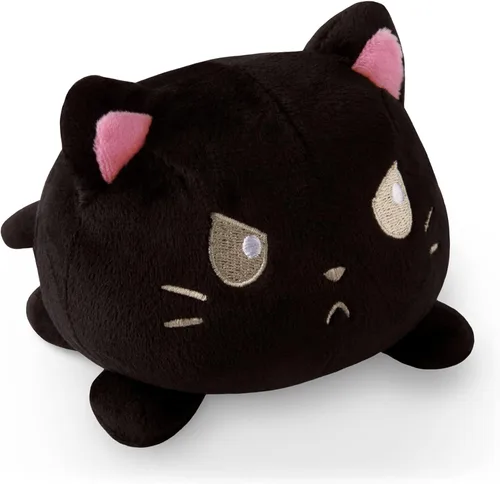 Miniatura 6 de TeeTurtle - El peluche reversible original de gato - Gaticornio arcoíris + Tabby gris - Adorables animales de peluche sensoriales que muestran tu