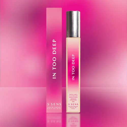 Miniatura 2 de 5 SENS In Too Deep Eau de Parfum - Espray de viaje (0.3 fl oz), fragancia fina limpia y duradera - Gourmand con vainilla de Tahití, bergamota