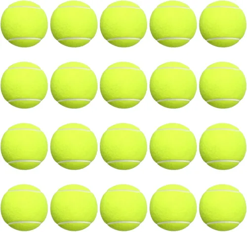 Miniatura 8 de Vinsot Paquete de 24 pelotas de tenis a granel, pelotas de presión estándar para entrenar jugadores principiantes jóvenes, pelota de ejercicio