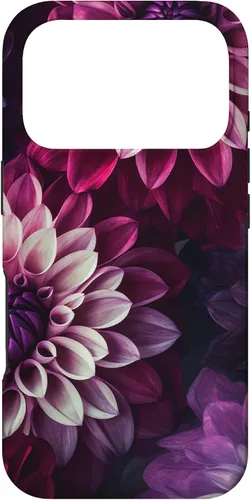 Miniatura 29 de iPhone 11 Dahlia Flower Floral Nature Garden Funda con diseño granate rosa y morado