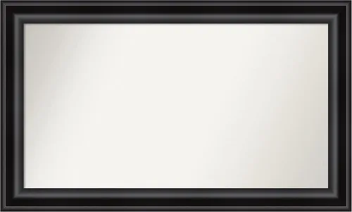 Miniatura 443 de Amanti Art Espejo personalizado, espejo de baño negro puente, espejo de pared o espejo de tocador de baño sobre el fregadero (26 x 26 pulgadas)